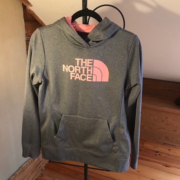 The North Face Tops - North Face Gray Pink Hoodie, EUC, M